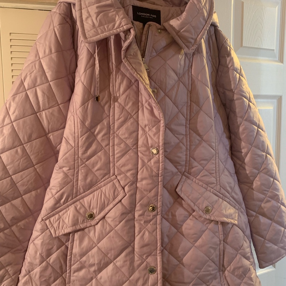 LONDON FOG DIAMOND QUILTED JACKET, SIZE XL, NWOT. - Picture 4 of 8